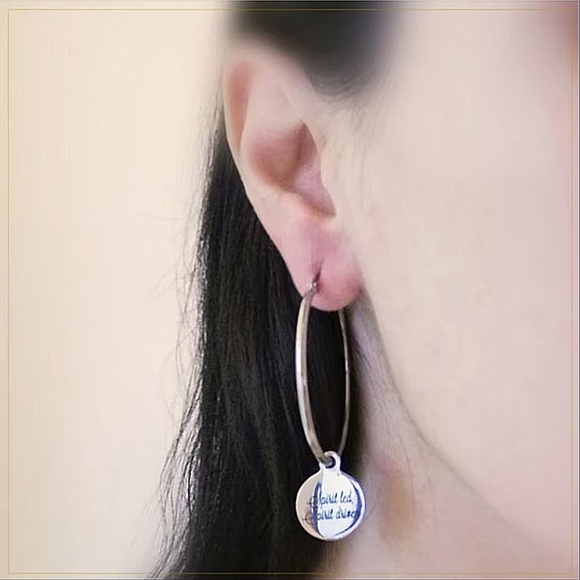 Christian Bible Verse Scripture Earrings - Picture 2 of 2